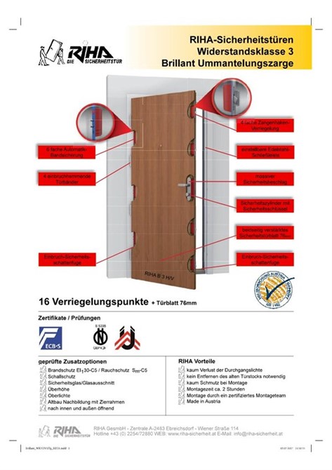 Bild zu Produktseite Sicherheitstüren kaufen – Mehr Schutz für Ihr Zuhause in Wien lt. Ö-Norm B5338
