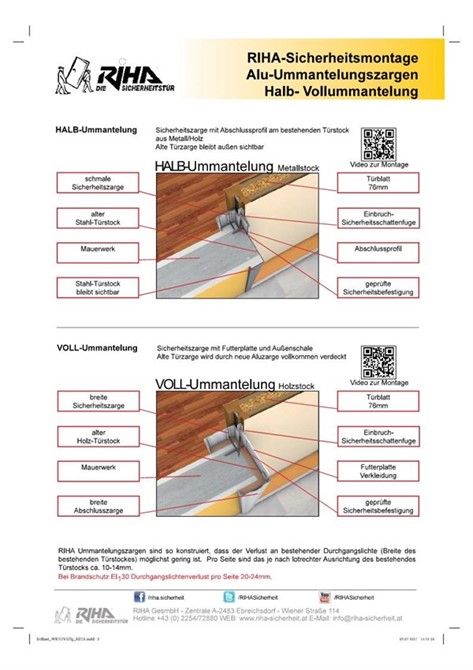 Bild zu Produktseite Sicherheitstüre  lt. Ö-Norm B5338 RC3  