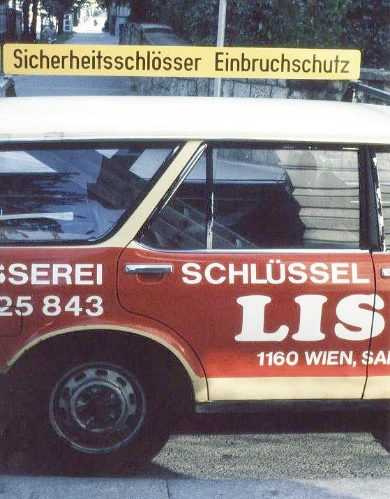 Eines der ersten Firmenfahrzeuge 1981